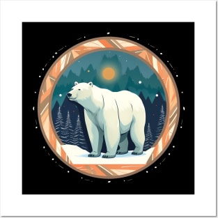 Polar Bear in Ornament, Love Bears Posters and Art